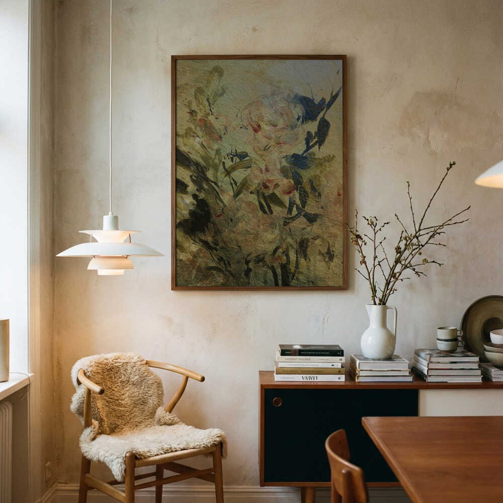 Vintage blomma Poster