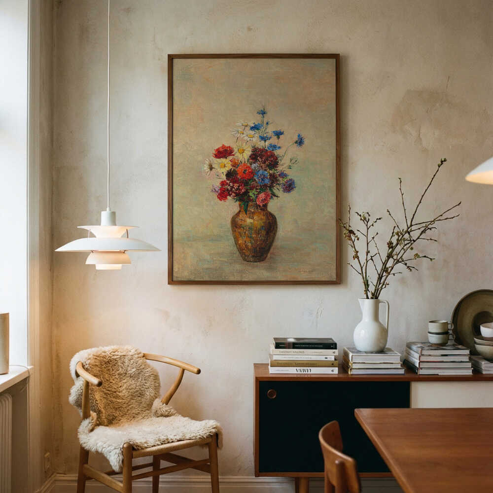 Blommor i vas Poster