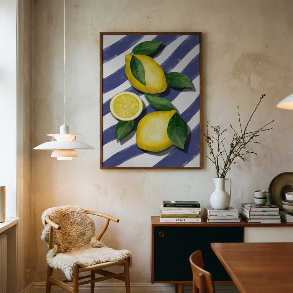 Pigga citronränder Poster