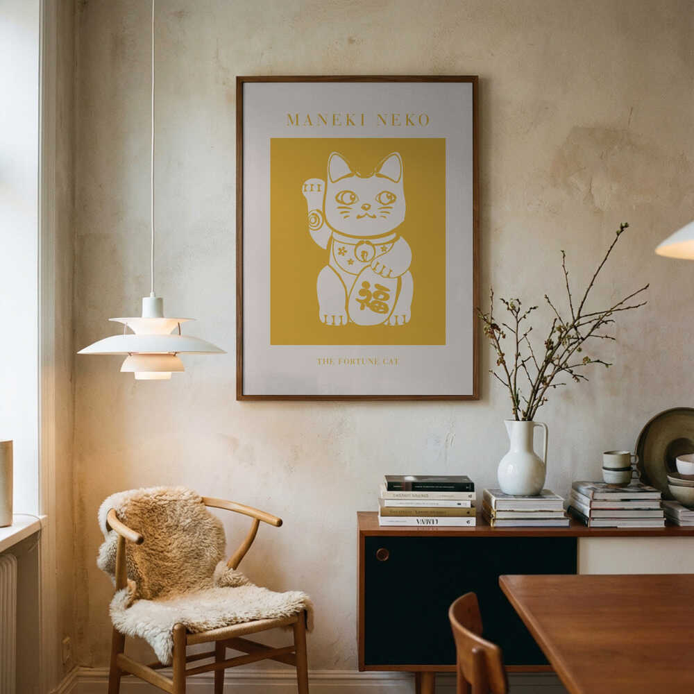 Maneki-Neko Yellow Cat