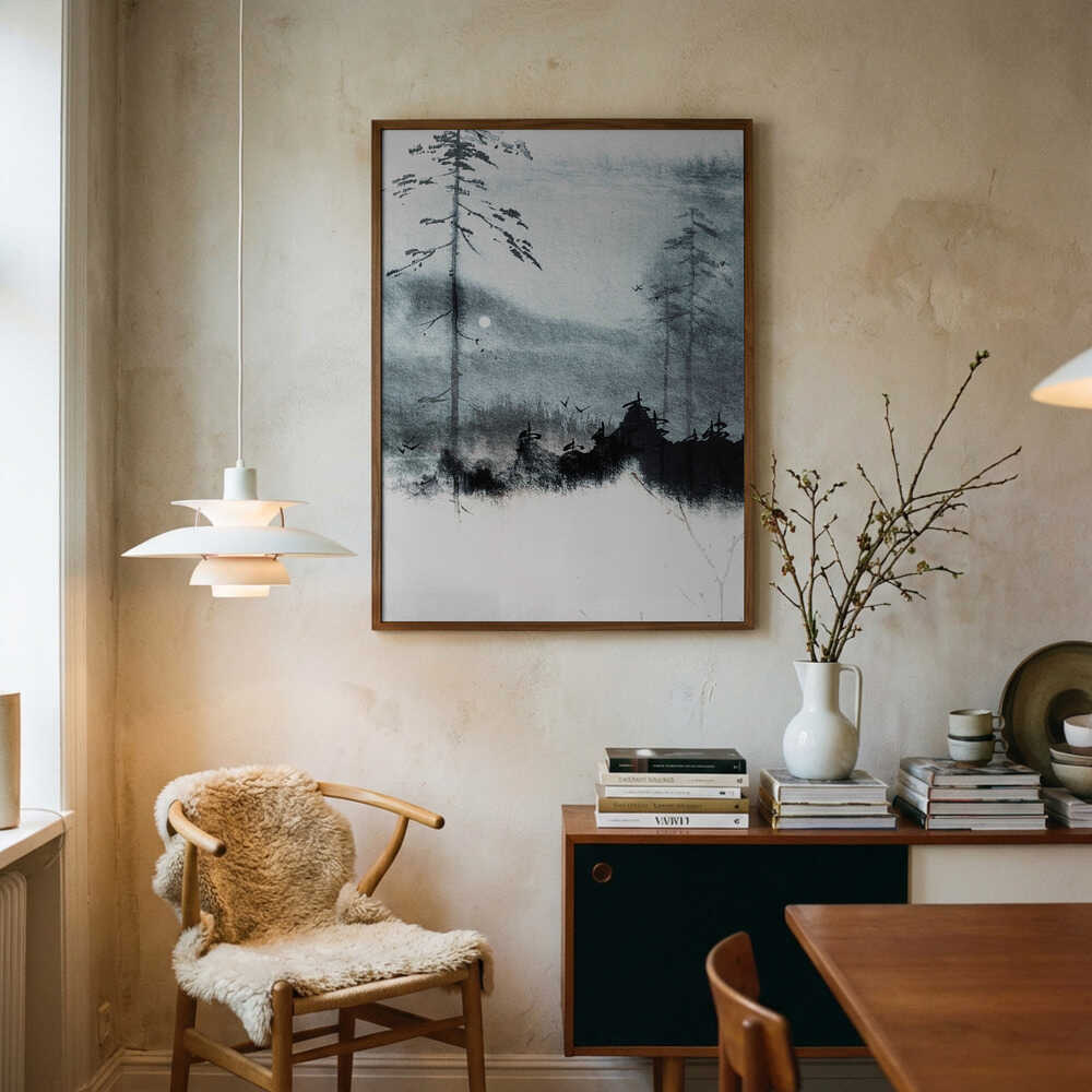 Moonlit Forest Poster