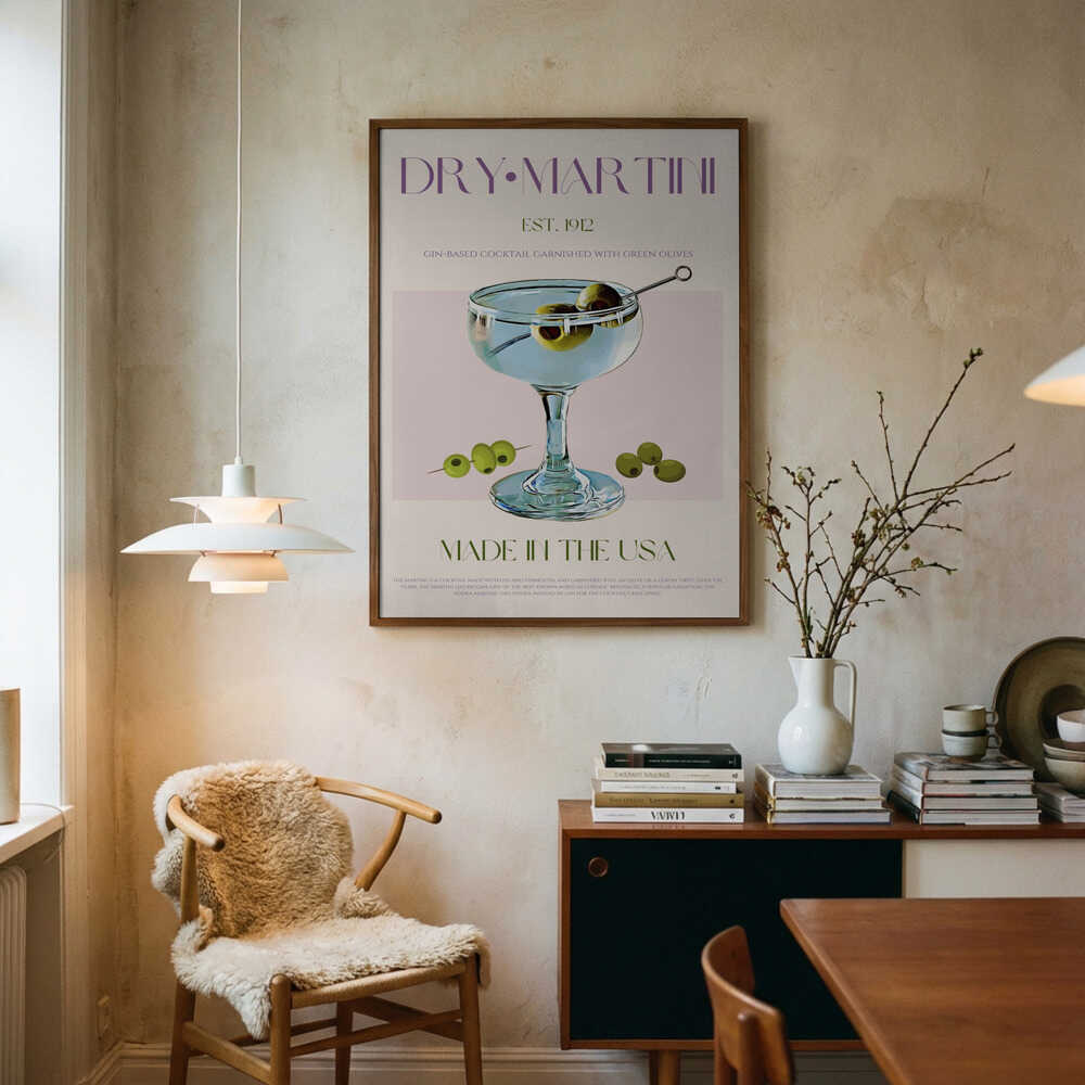 Klassisk Martini Charm Poster