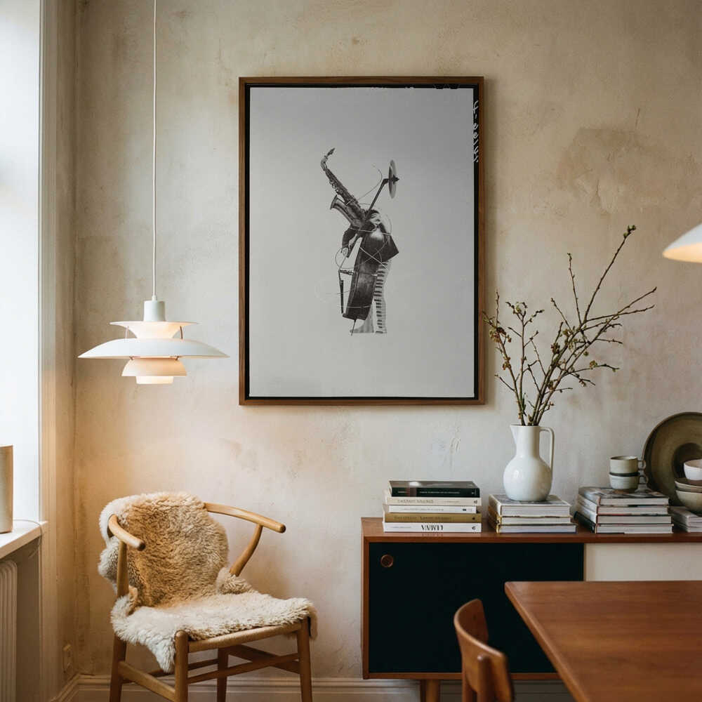 Jazzrytmekollageplakat