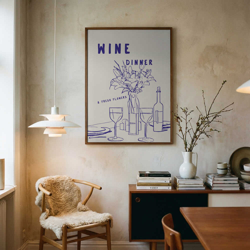 Elegant kvällsdukning Poster