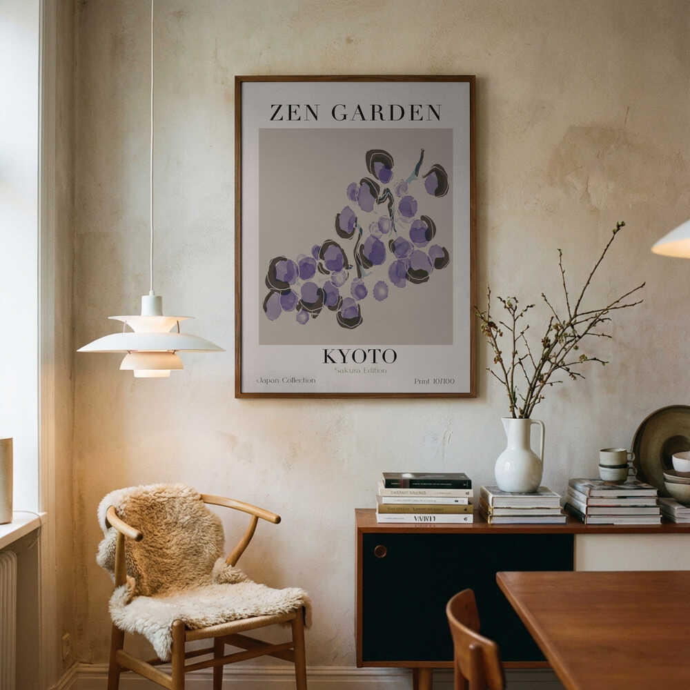 Serene Bloomscape Poster