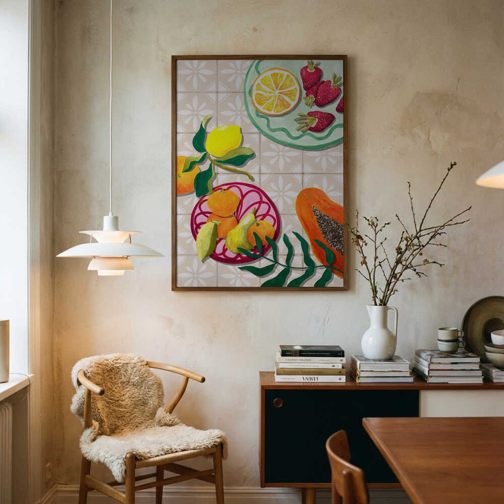 Färgglad sommarfrukt Poster