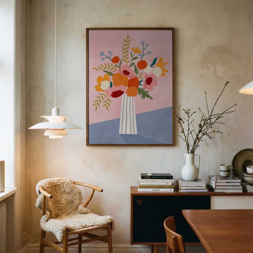 Modern Floral Arrangement Poster