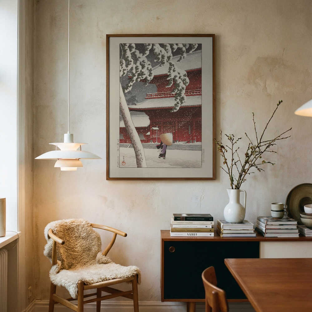 Het Zojo Heiligdom In Shiba (1925) By Kawase Hasui and Watanabe Shōzaburō