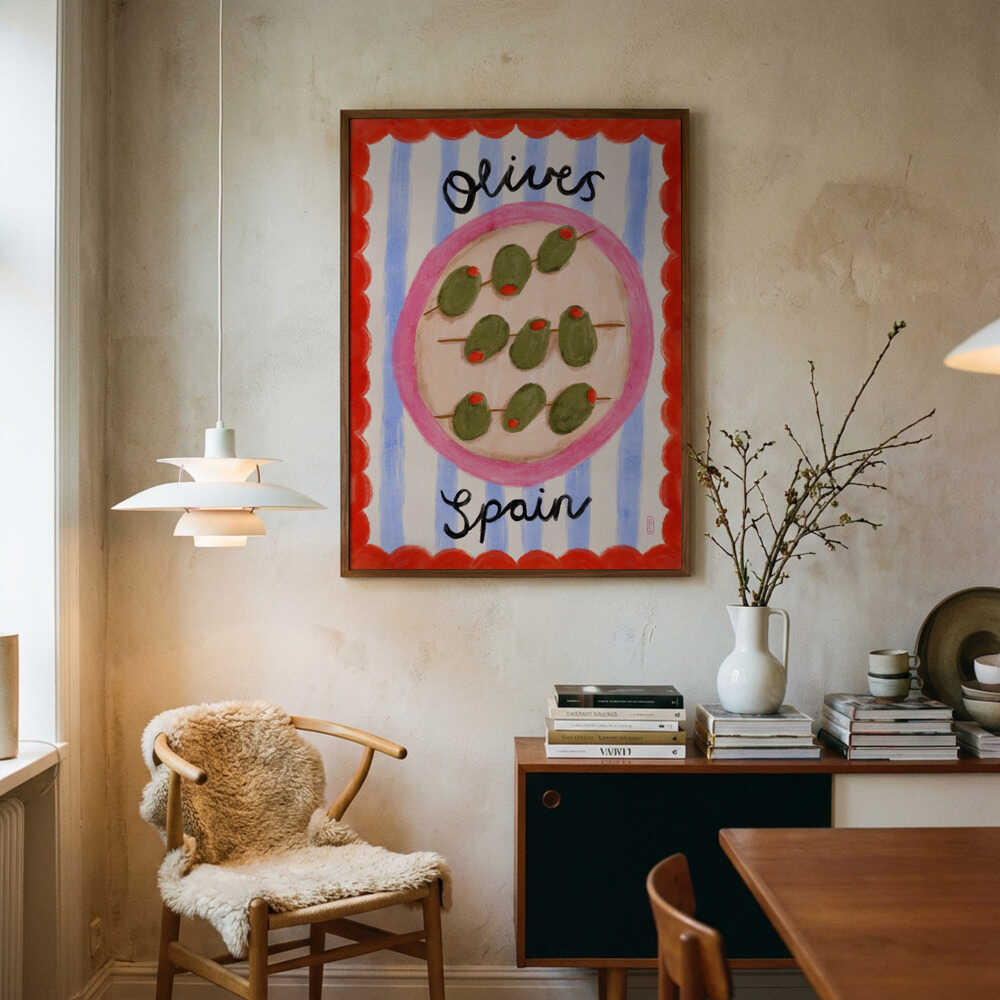 Plakat: Spansk Olivenfad