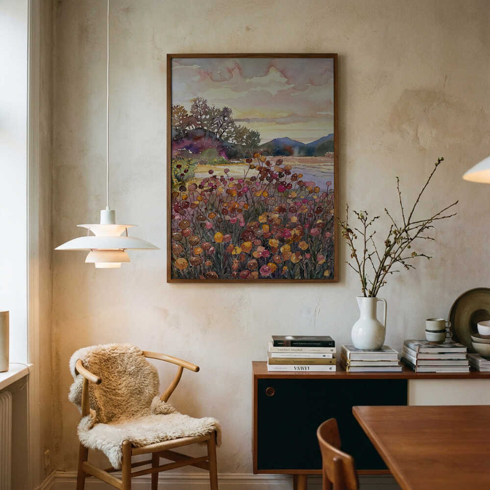 Golden Hour Bloom Poster