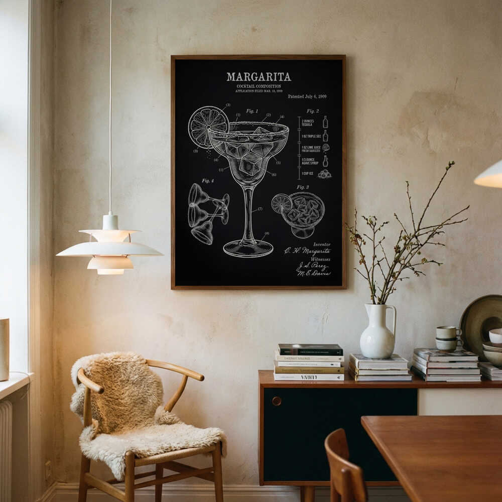 Margarita Cocktail Patentplakat