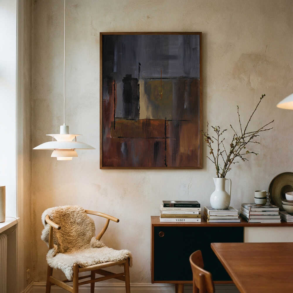 Stadskvarter Abstrakt Poster