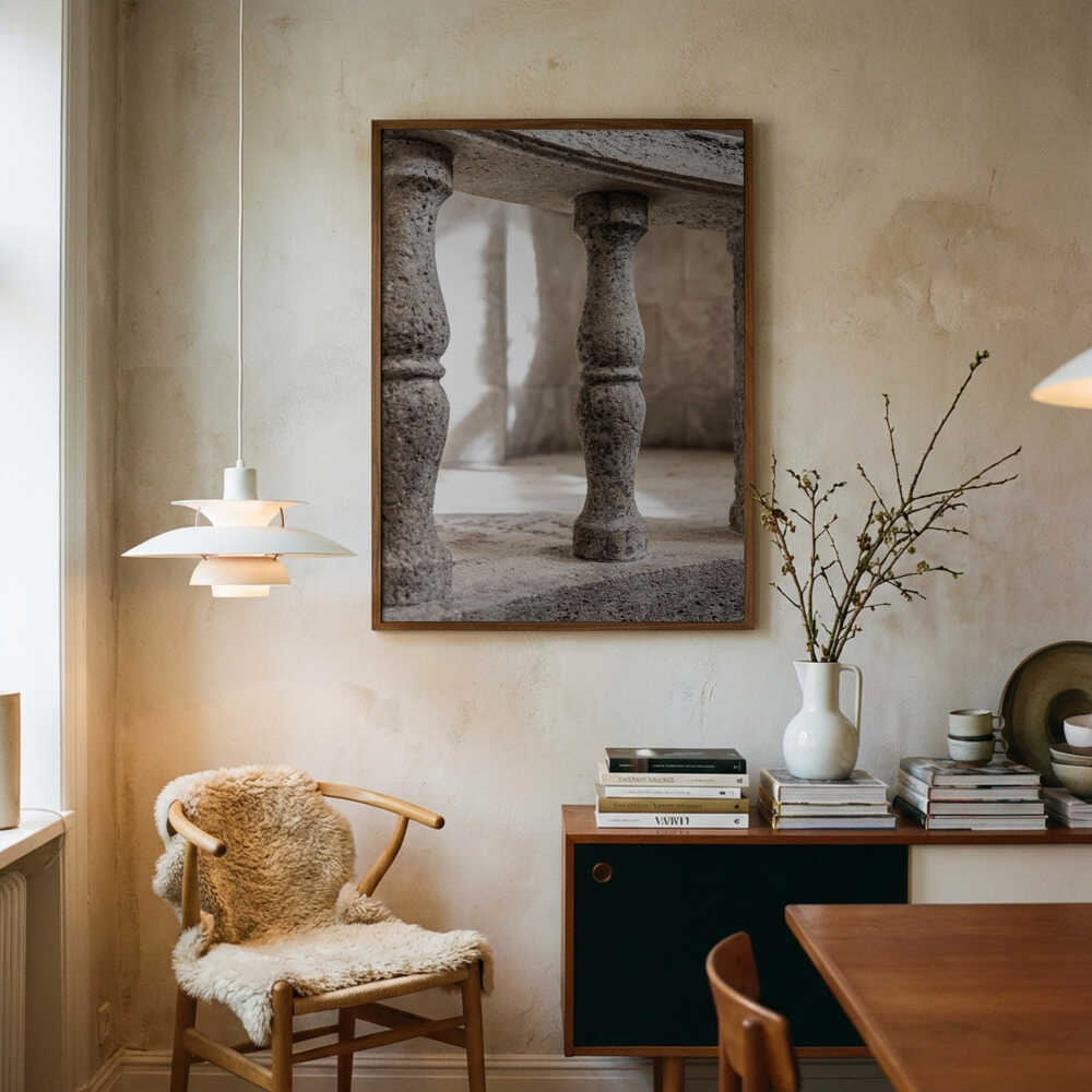 Klassisk Balustrade-Plakat i Stenlook