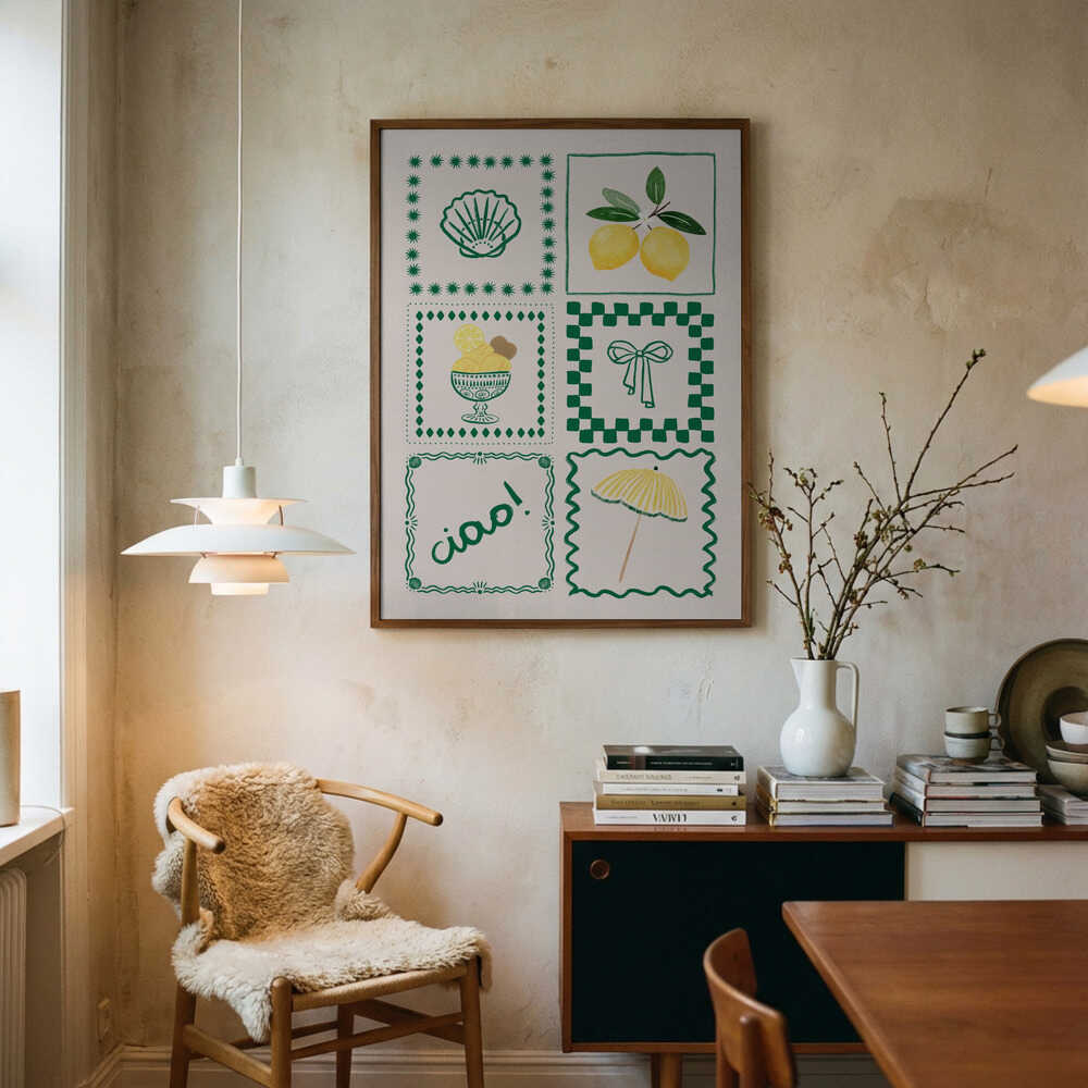 Cheerful Italian Summer Poster