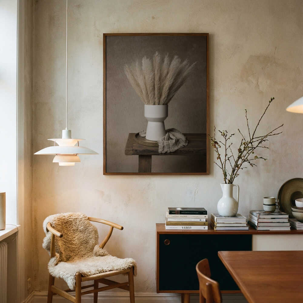 Moderne Pampas Stilleben Plakat