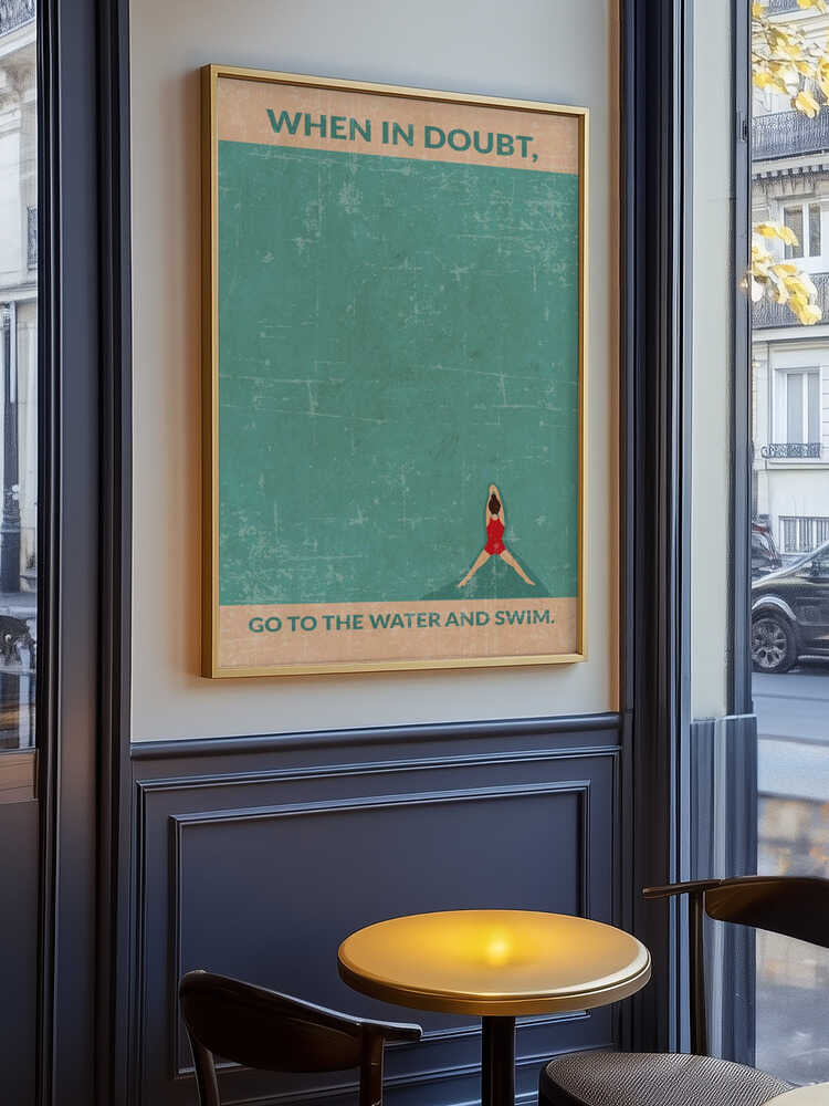 Åbent vand Standard plakat