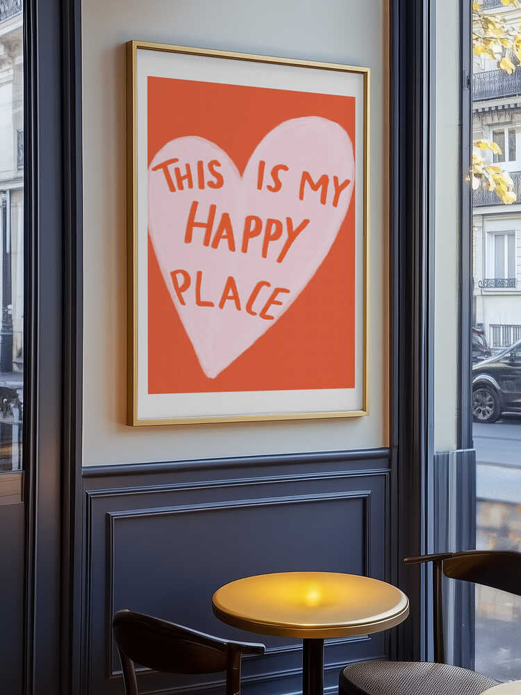 Glad hjärta Poster
