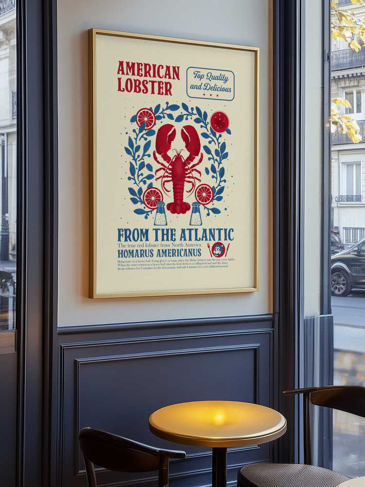 Lobster kitchen print