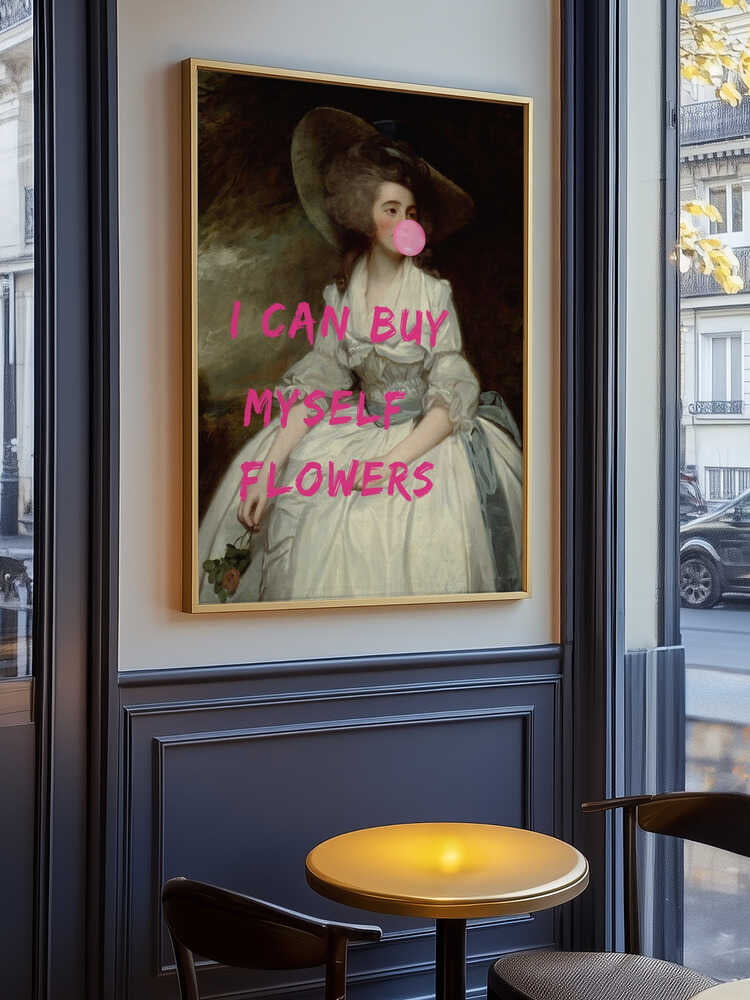 Jag kan köpa blommor till mig själv