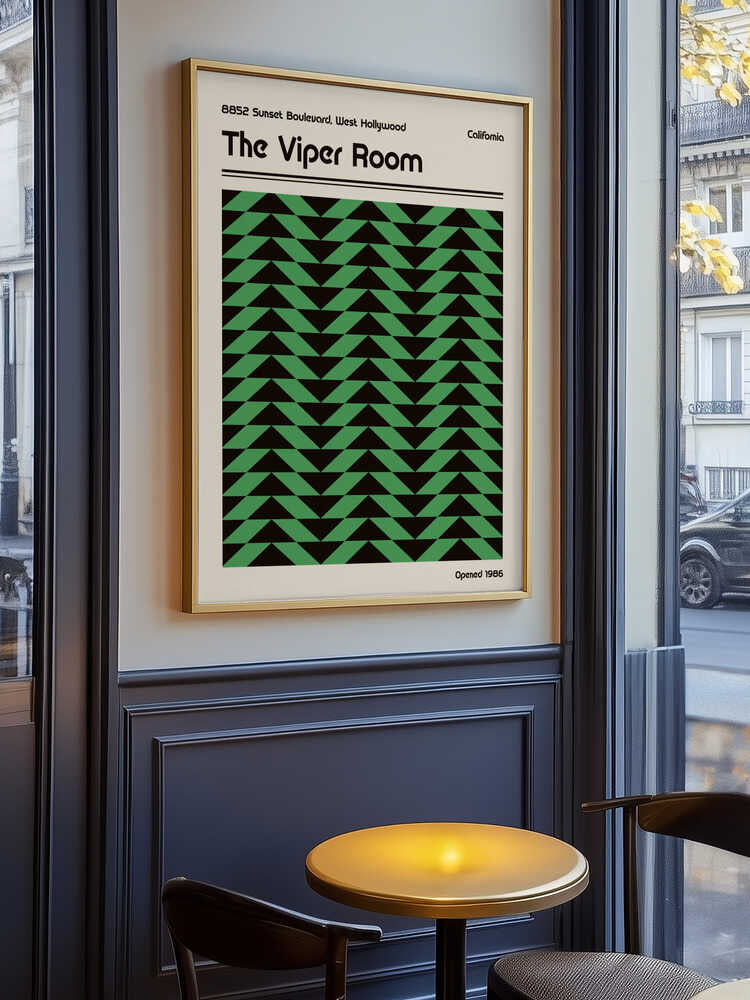Retro Poster med Viper Room