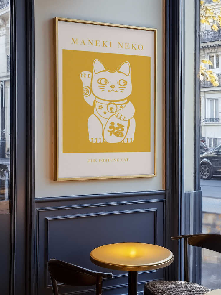 Maneki-Neko Yellow Cat