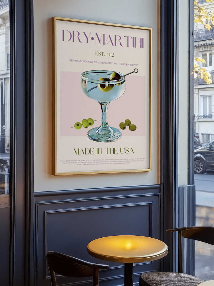 Klassisk Martini Charm Poster