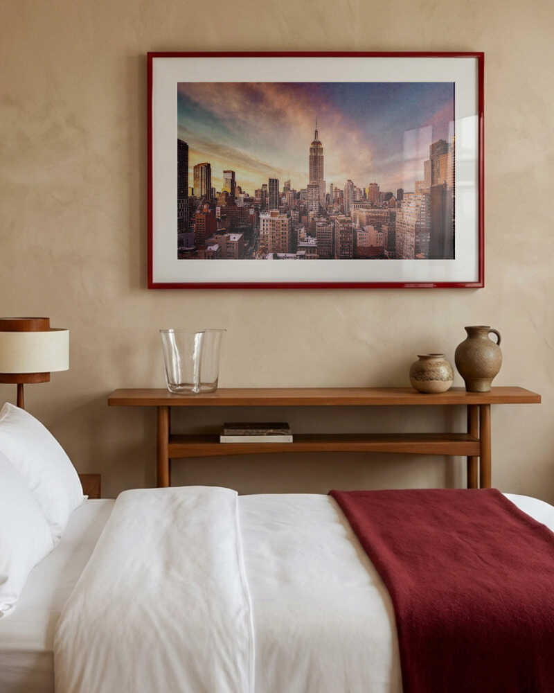 Midtown solnedgångs Poster