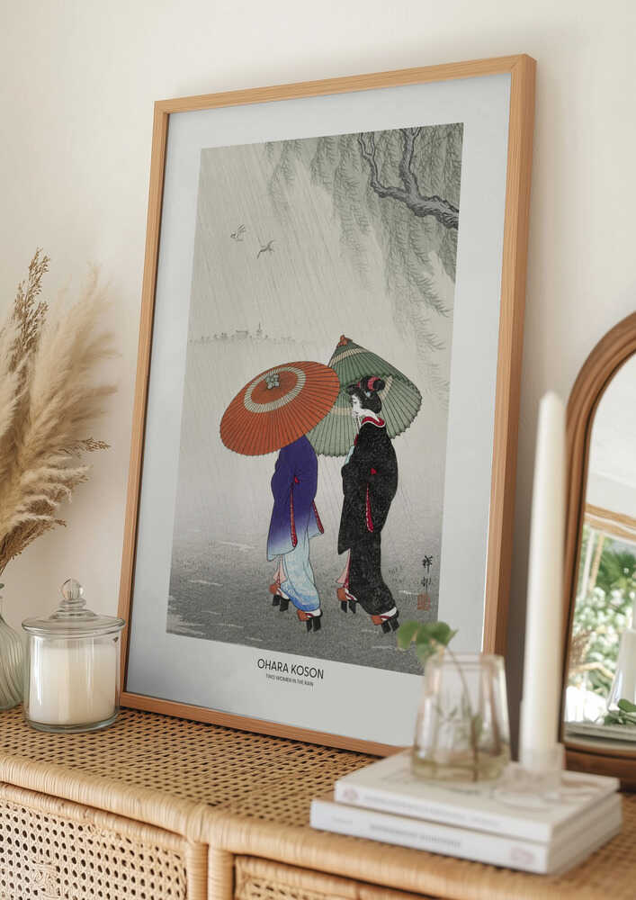 Två kvinnor i regnet Poster