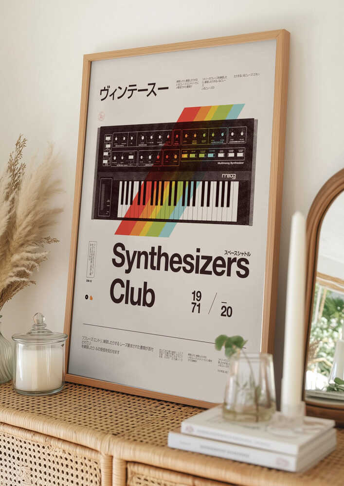 Vintage Synthesizer Club Poster