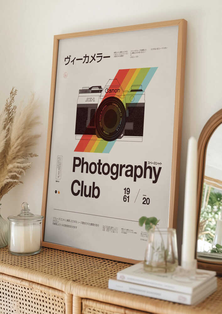 Retro fotoklubbs Poster