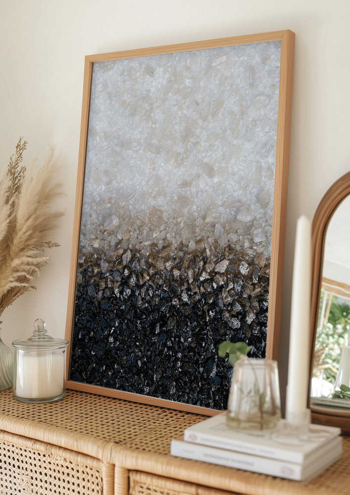 Krossat sten-gradient Poster