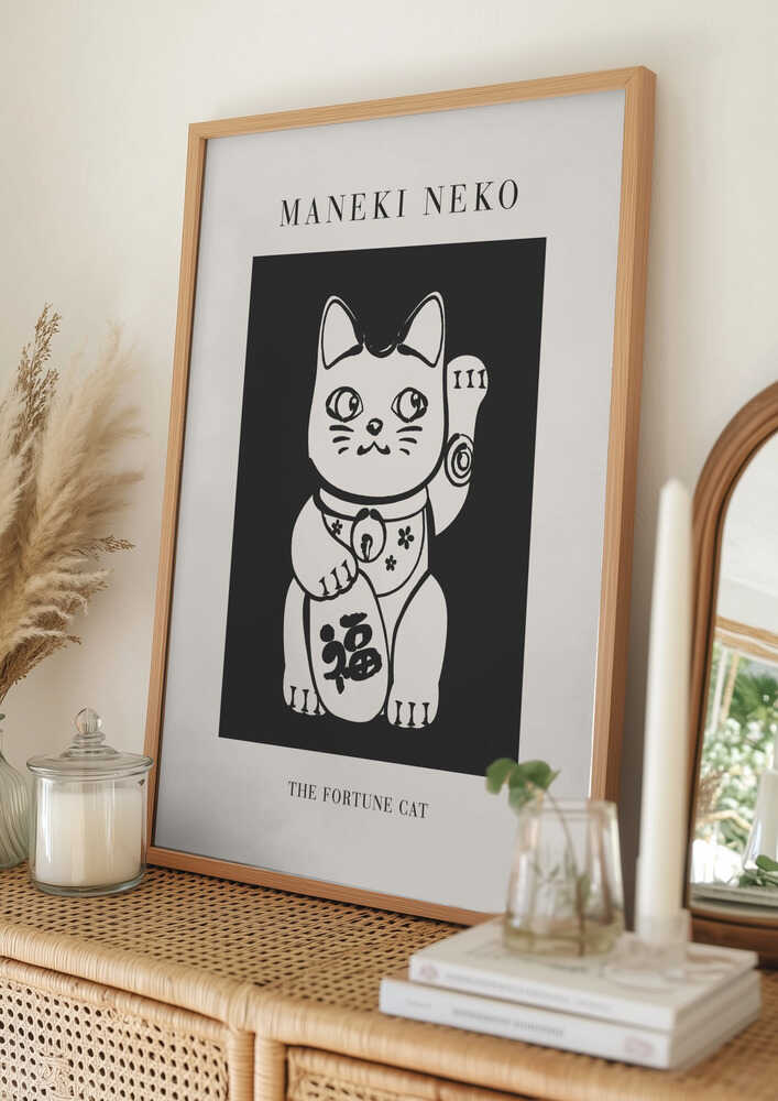 Maneki Neko Lykkekatteplakat