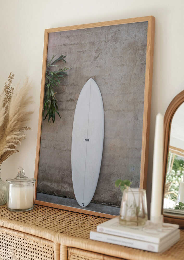 White Surfboard