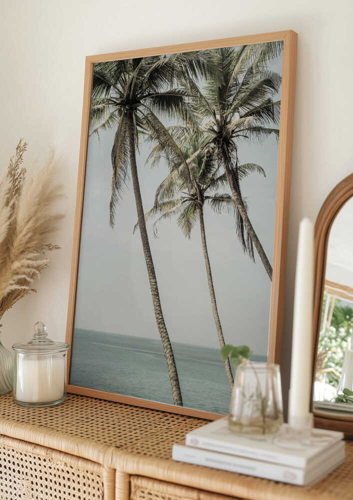 Ocean Breeze Palms Poster