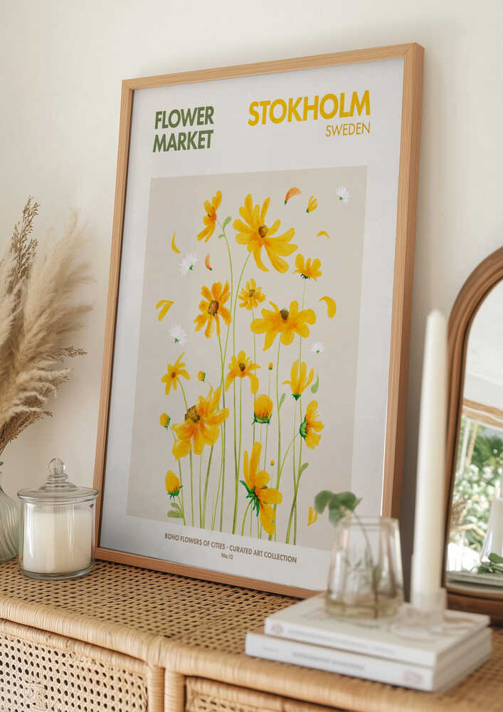 Stockholm Blooms Poster