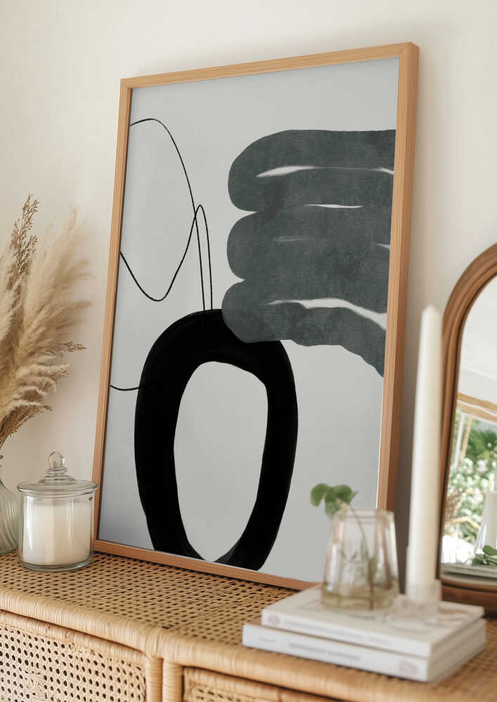 Malet linjer Swazz Kopie Plakat