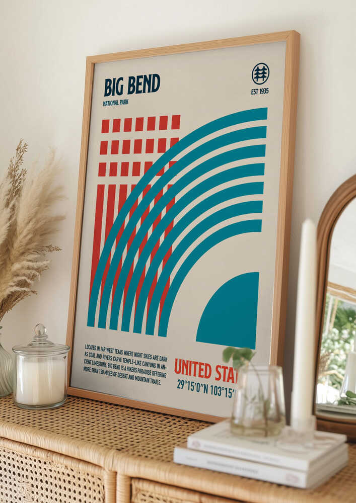 Big Bend National Park Travel Poster Poster