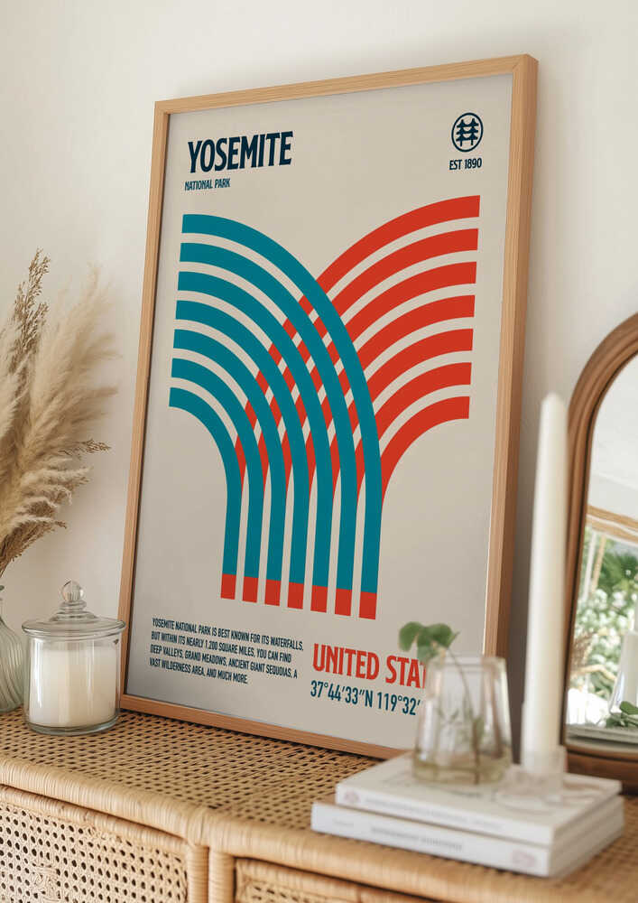 Yosemite nationalpark rese Poster