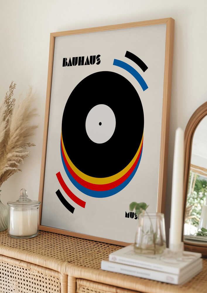 Abstrakt Musik Vinyl Poster