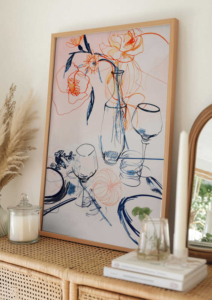 Floral Still-Life Poster