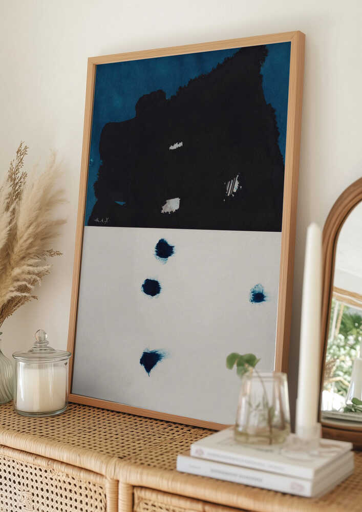 Abstrakt i indigobläck Poster