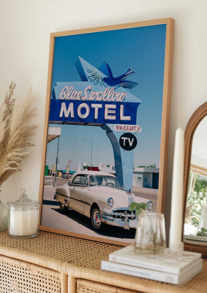 Route 66 Motel Klassisk Plakat