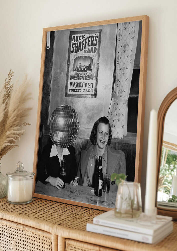 Retro discobar Poster