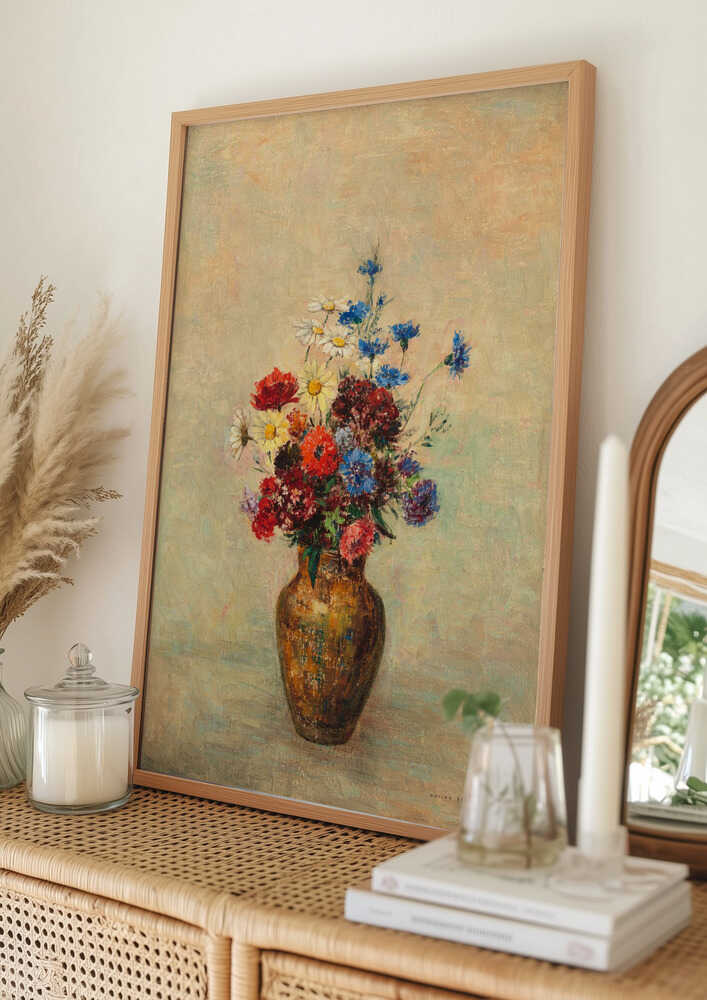 Blomster I Vase Plakat
