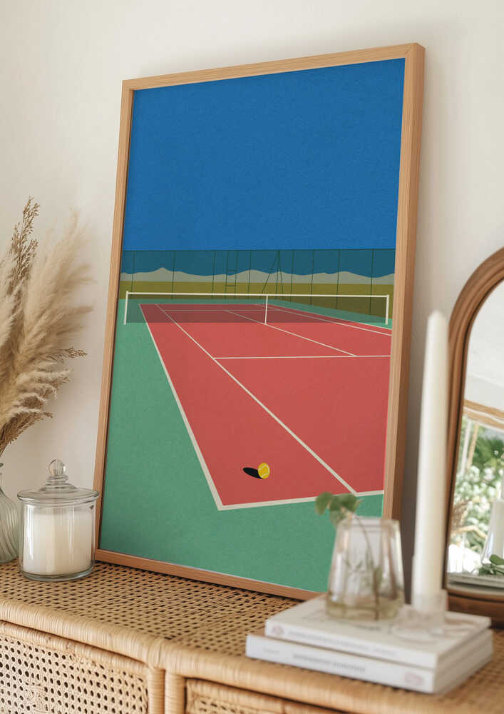 Tennsbana i öknen Poster