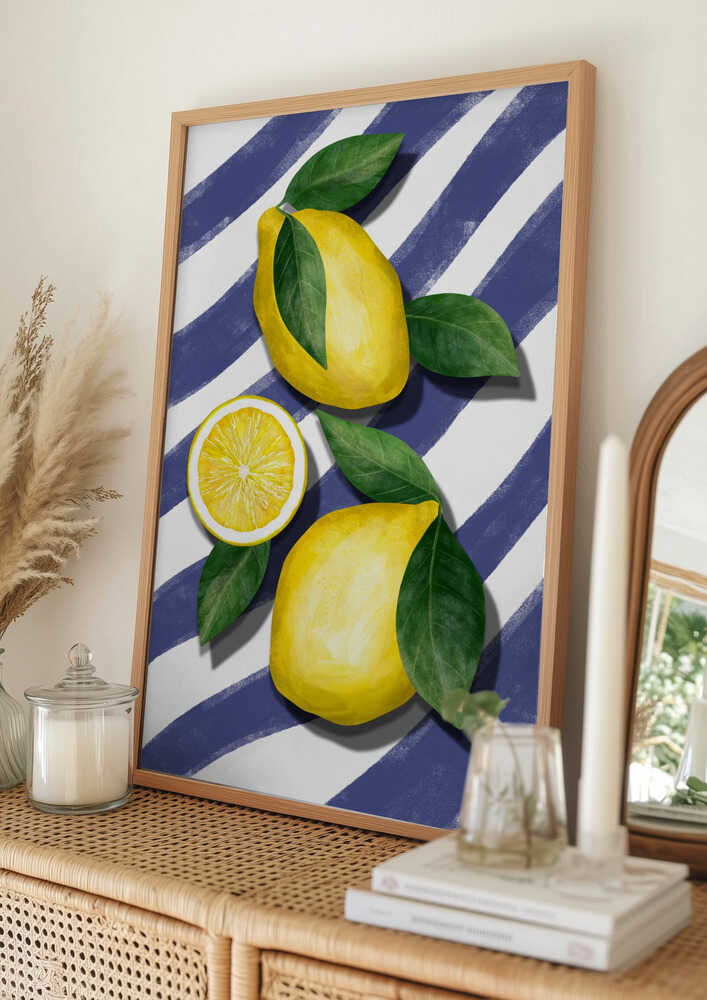 Pigga citronränder Poster