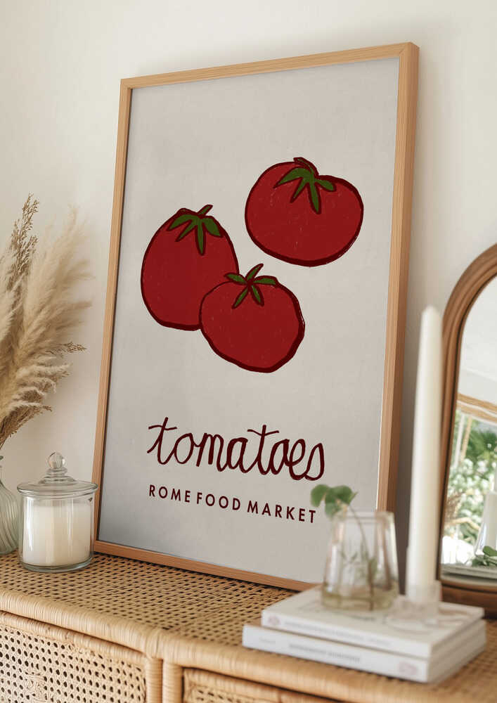 Friske Markeds-tomater Plakat