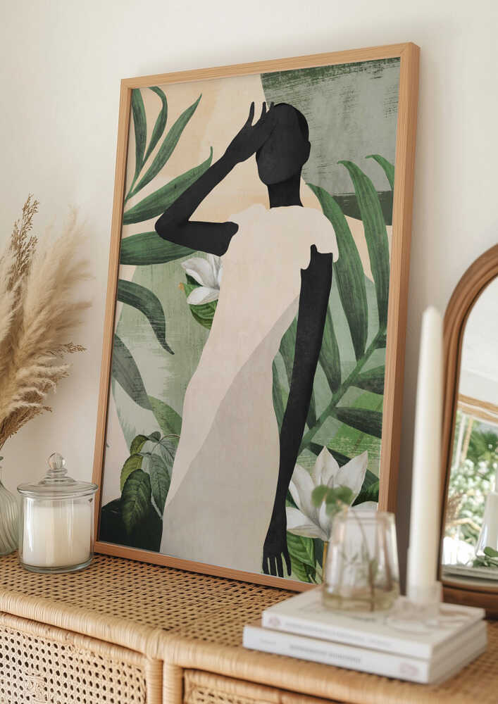 Elegant Tropisk Ro Plakat