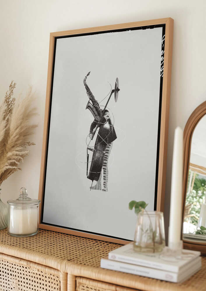 Jazzrytmekollageplakat