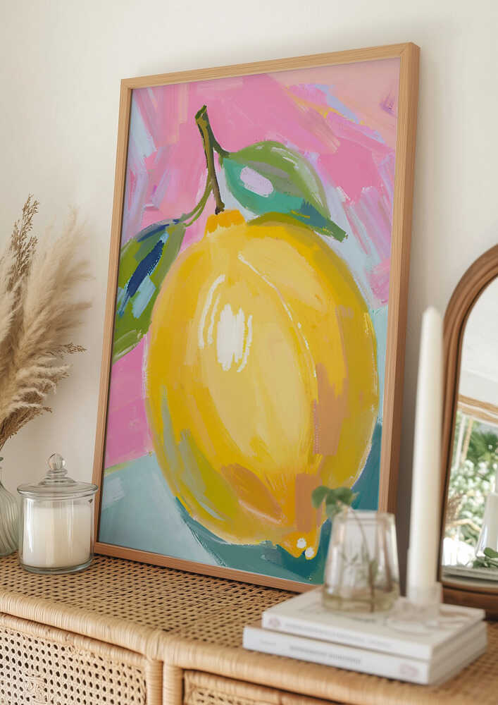 Plakat med Solbeskinnet Citrus-brist